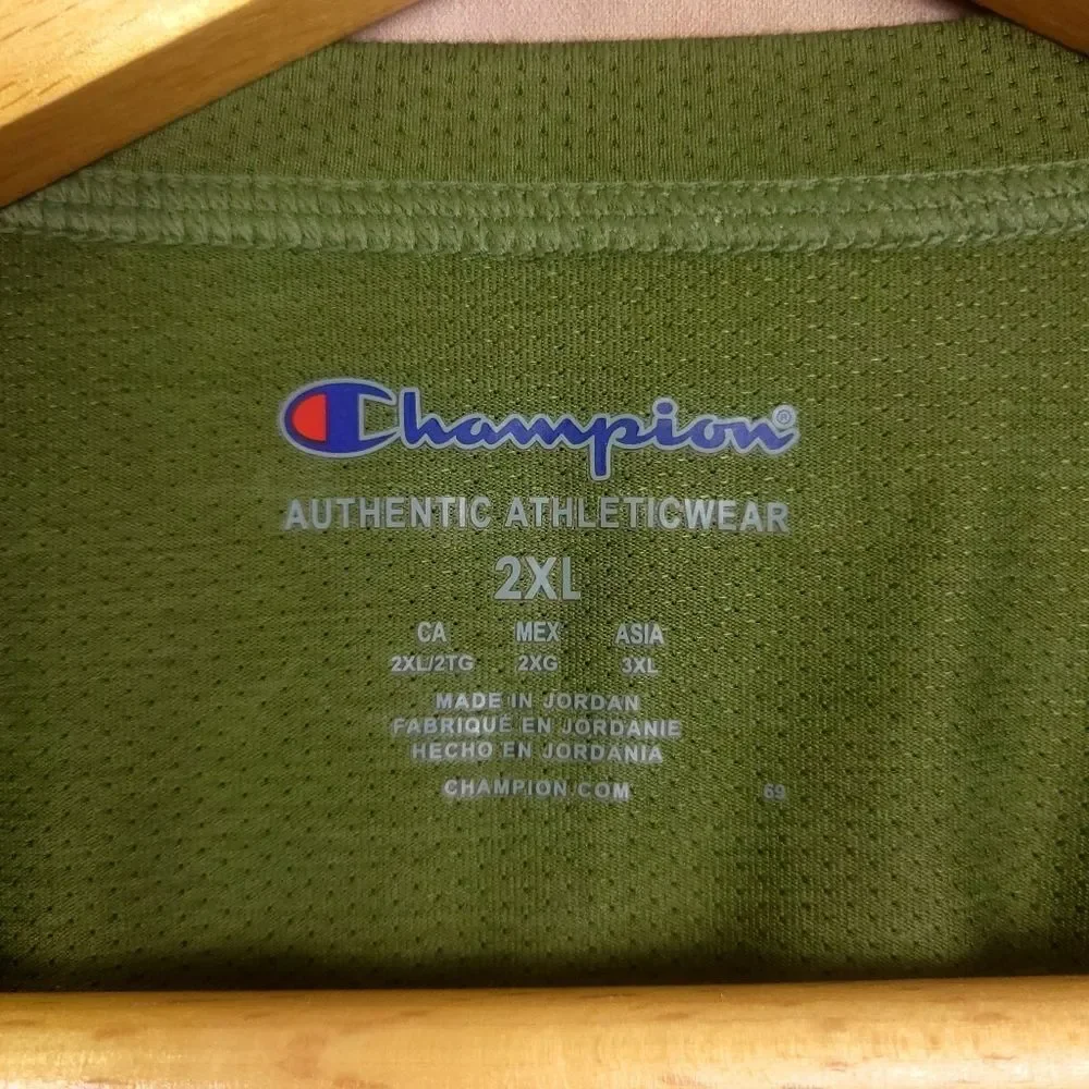 Champion Green Short Sleeve T-shirt Size 2XL - Picture 4 of 5